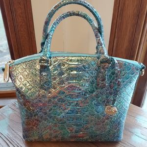 Brahmin NWT Frisky Montego Duxbury Satchel Leather Handbag